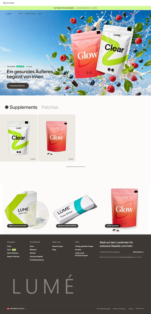 LUMÉ Shopify Theme – Live-Vorschau